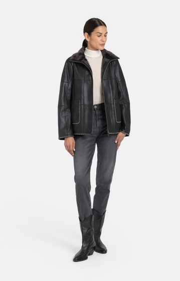 RHEA - WERNER CHRIST -CHAQUETA LIGERO NEGRO