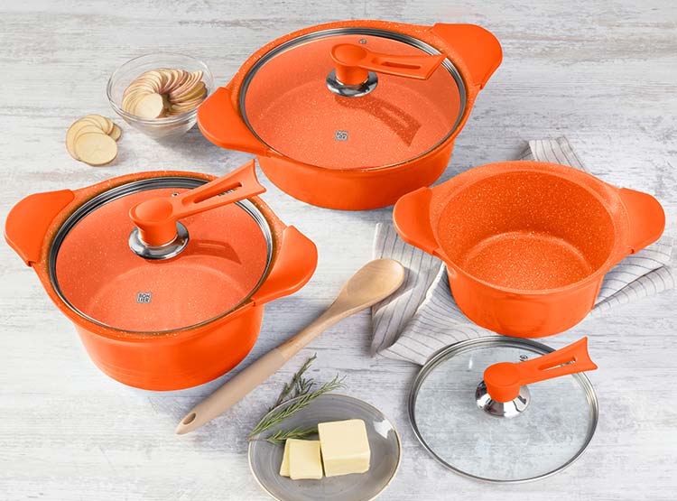 Bateria Bohlier Naranjo 6 Pzas