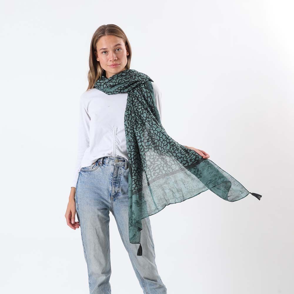 Pañuelo Estampado Almansa Verde