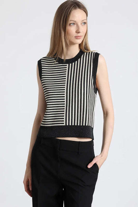 Top Punto mix Rayas Lurex ADA Ne