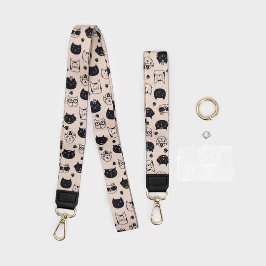 Strap  Katty para celular diseño gatos Be