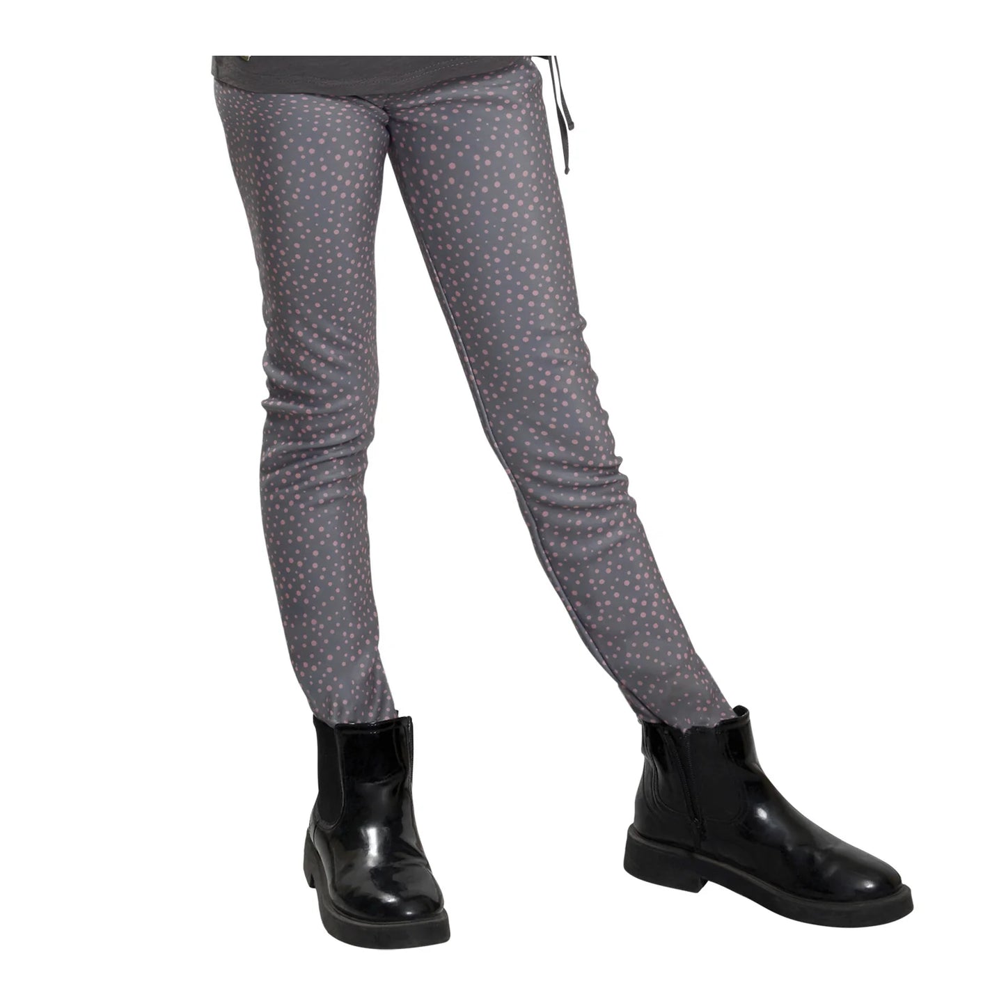 Calza Interior Peludo Puntos Niña