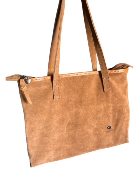 Bolso Sue Boberck Gamuza Camel - NF