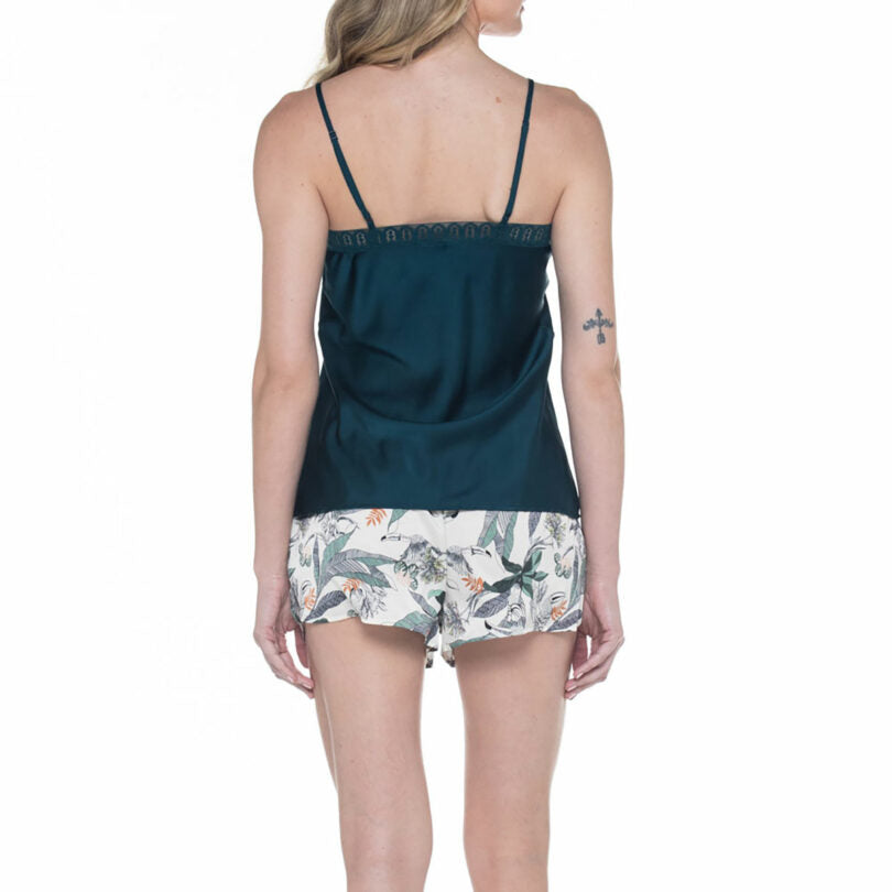 Pijama muma satín J-895 Verde