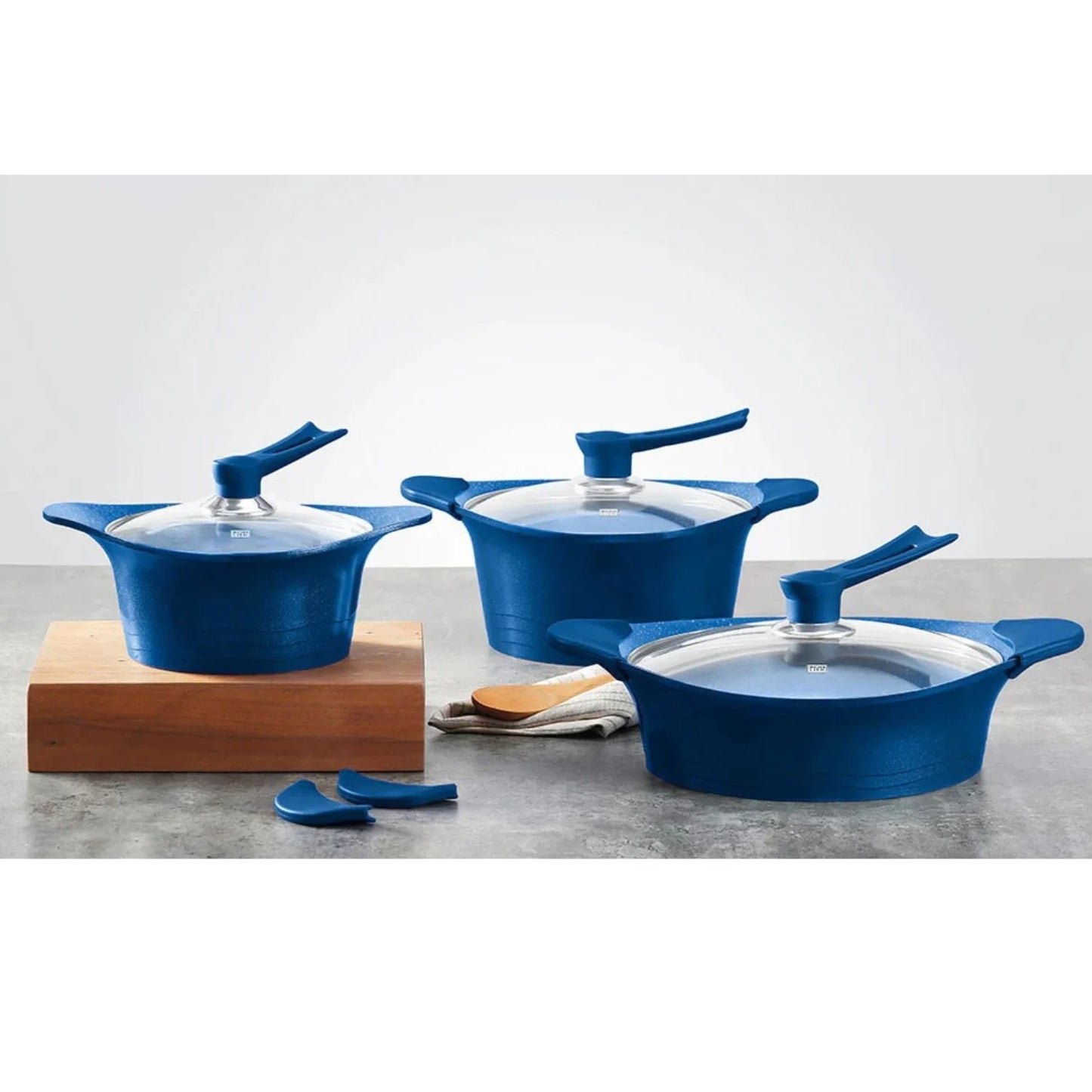 Bateria Bohlier Azul 6 Pzas