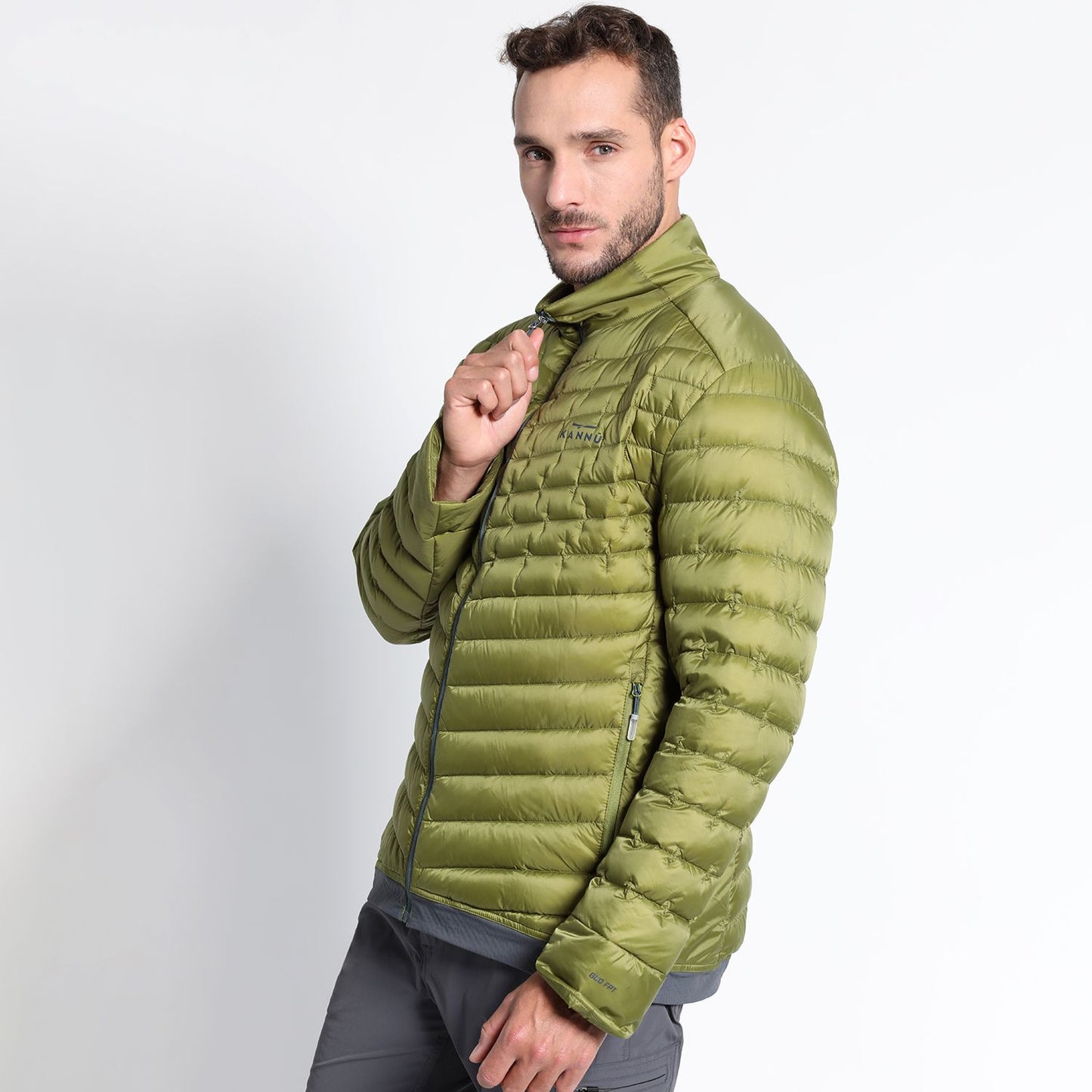 PARKA OUTDOOR ACOLCHADA HIBRIDA HOMBRE VERDE