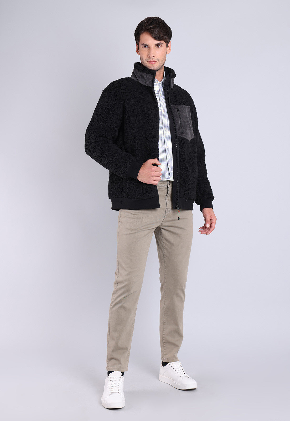 POLERÓN SHERPA FULL ZIPPER ARROW