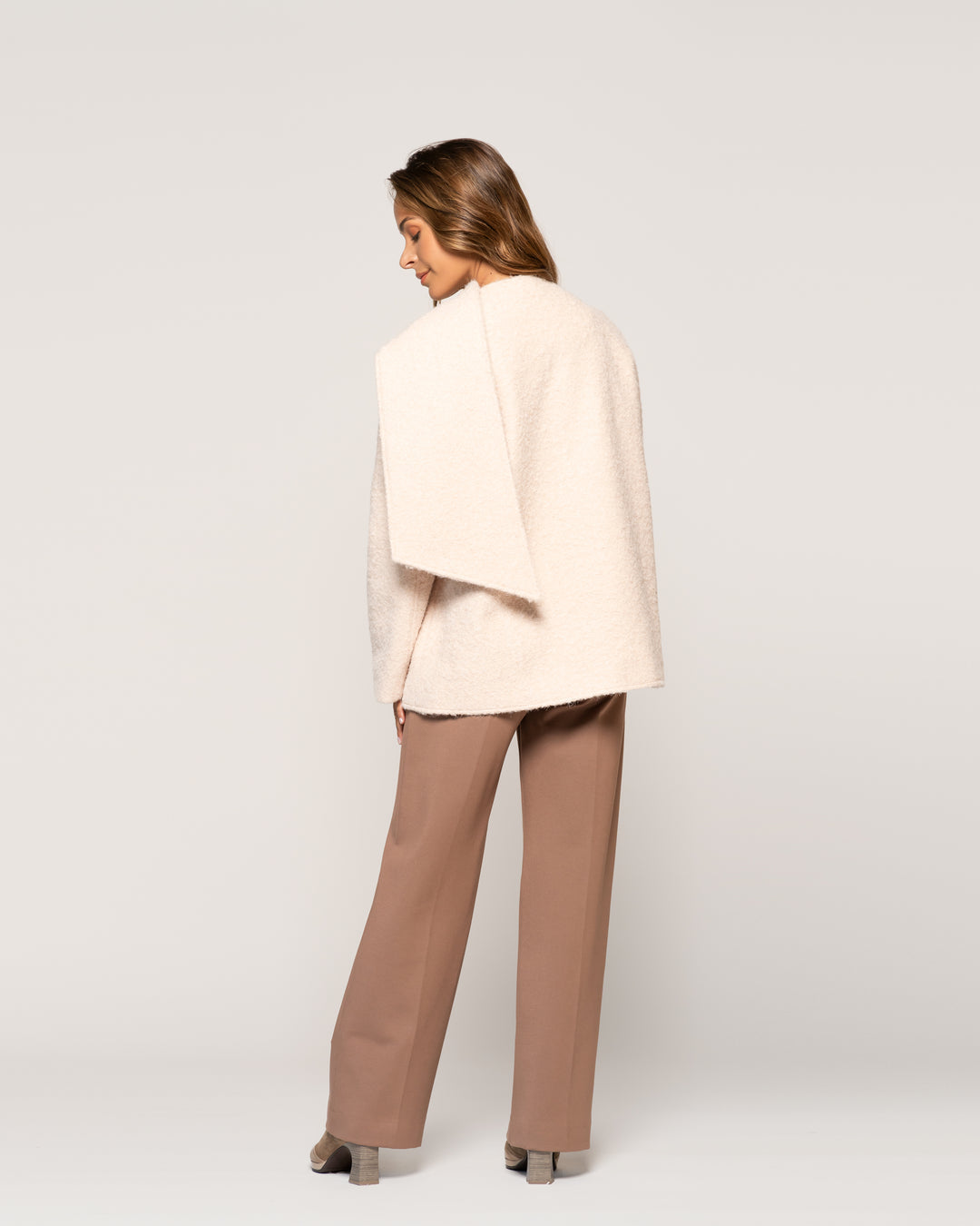 Chaqueta Antonieta Crudo Texturada