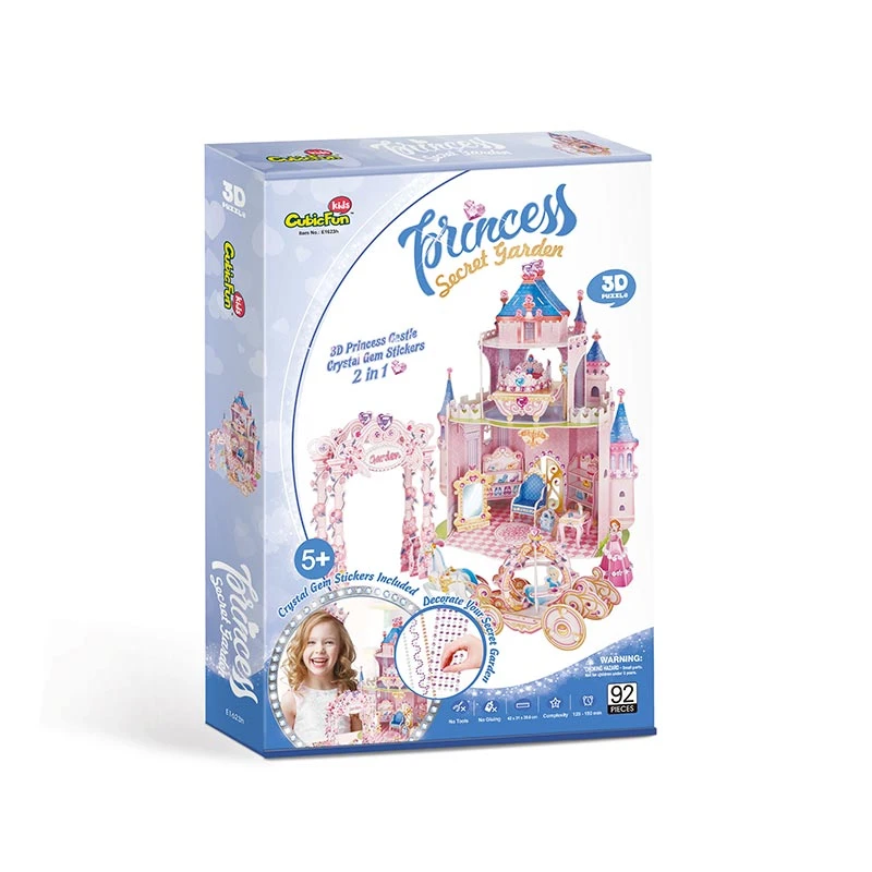 PUZZLE 3D CASTILLO PRINCESS SECRET GARDEN