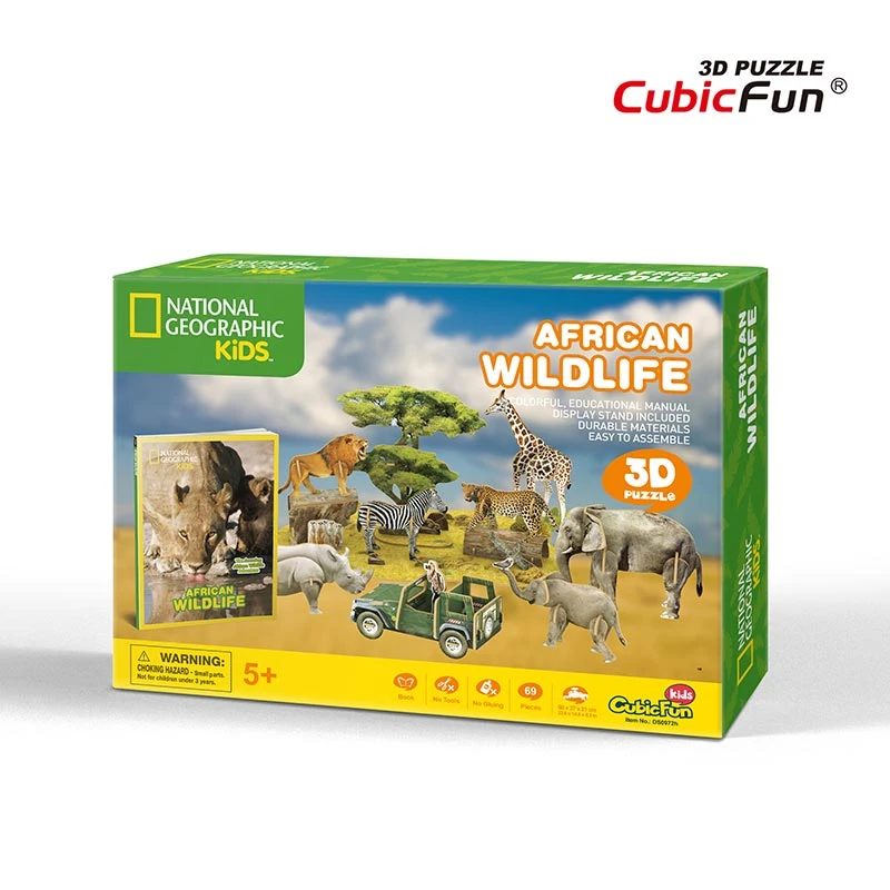 PUZZLE 3D ANIMALES DE AFRICA NATGEO