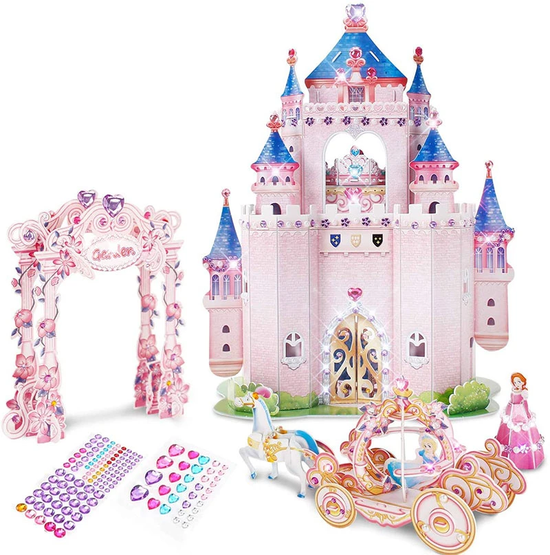 PUZZLE 3D CASTILLO PRINCESS SECRET GARDEN