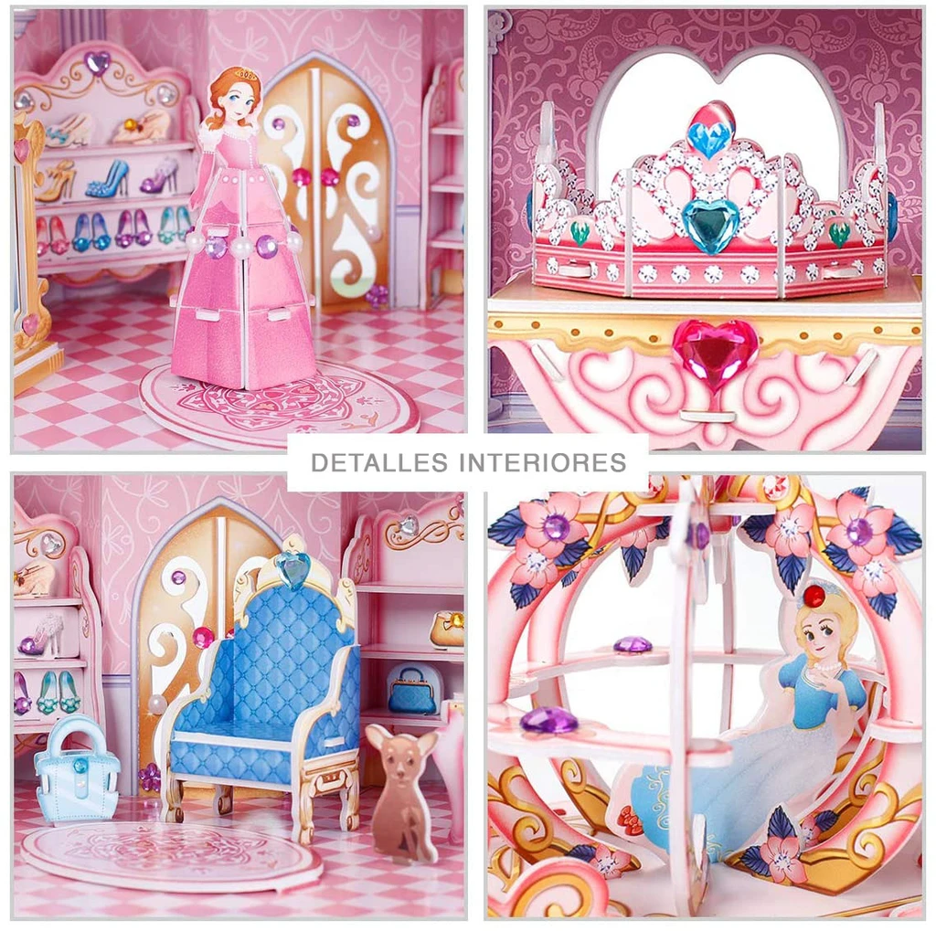PUZZLE 3D CASTILLO PRINCESS SECRET GARDEN