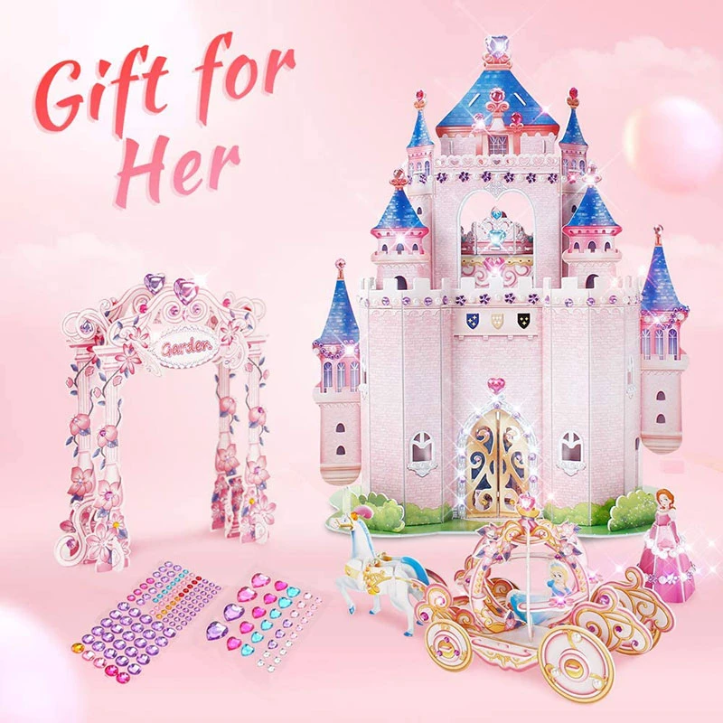 PUZZLE 3D CASTILLO PRINCESS SECRET GARDEN
