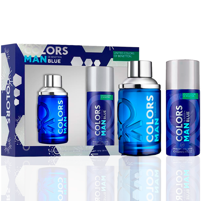 COLORS BLUE MAN EDT 100 ML + DEO 150 ML - BENETTON