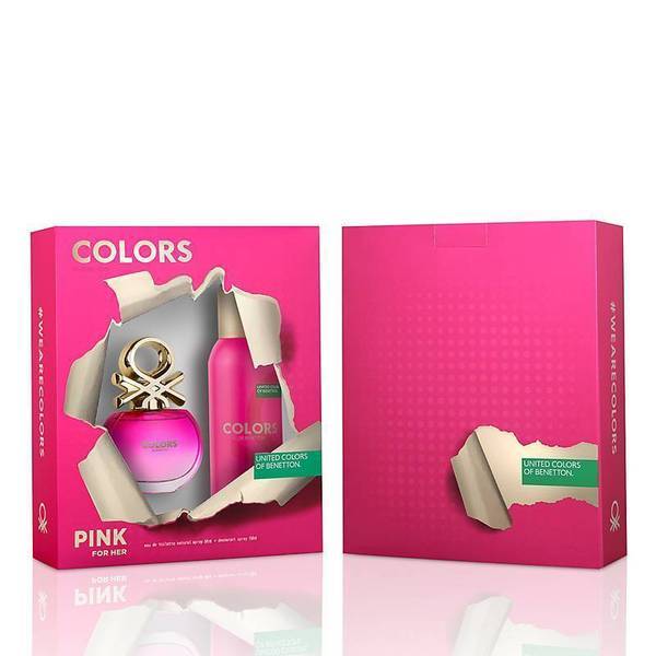COLORS PINK EDT 50 ML + DEO 150 ml - BENETTON