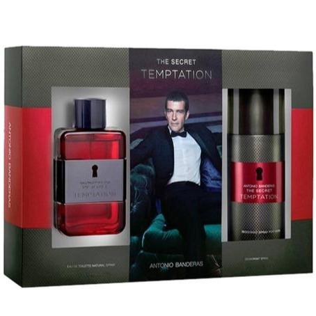 THE SECRET TEMPTATION EDT 100 ML + DEO 150 ML ESTUCHE - ANTONIO BANDERAS