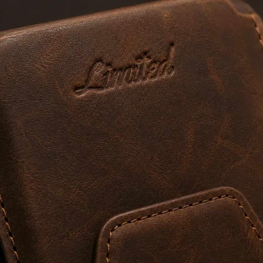 Leather Flip Wallet BR