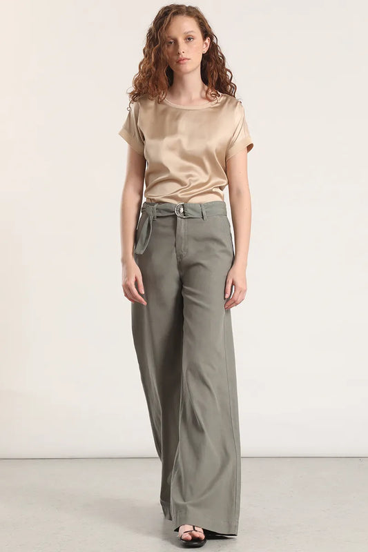 PANTALON PALAZZO LAUREN VERDE LIOLA