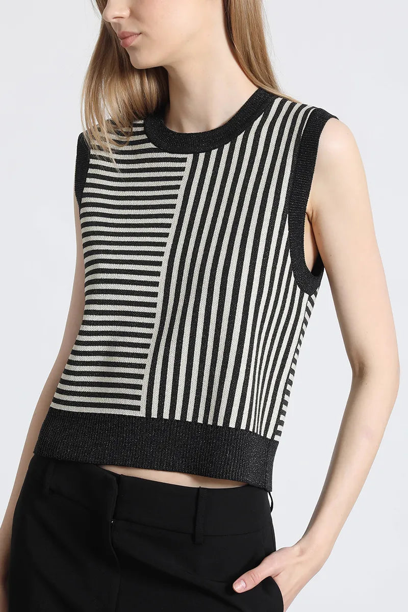 Top Punto mix Rayas Lurex ADA Ne