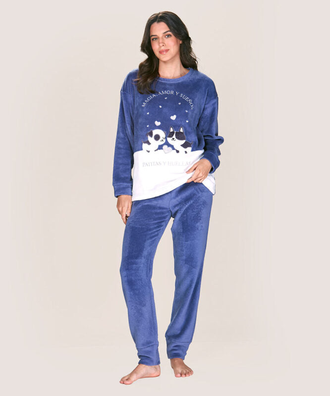 Pijama polar Azul 927