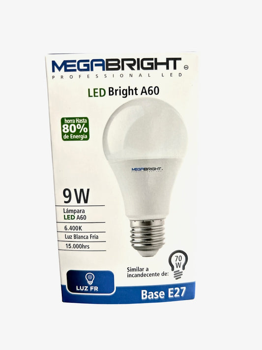 Pack De 3 Ampolleta Led Clasica 9 W