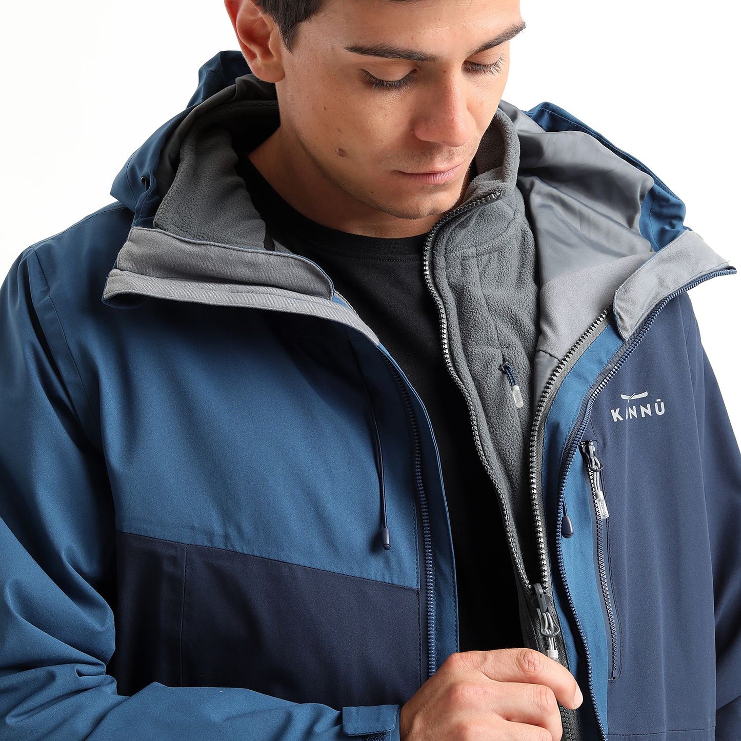 PARKA 3 EN 1 BAKER HOMBRE AZUL