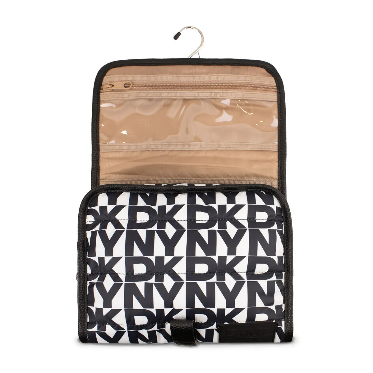 NECESER ORGANIZADOR DKNY SIGNATURE PUFFER NEGRO MUJER