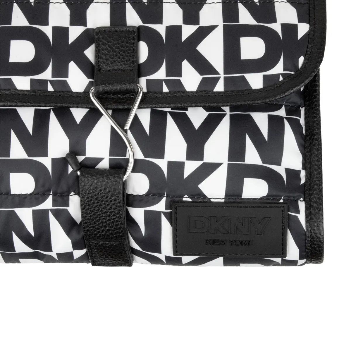NECESER ORGANIZADOR DKNY SIGNATURE PUFFER NEGRO MUJER