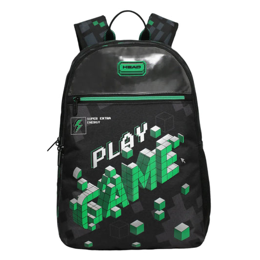 Mochila Infantil Niño Balloon Gamer Negro Verde Head