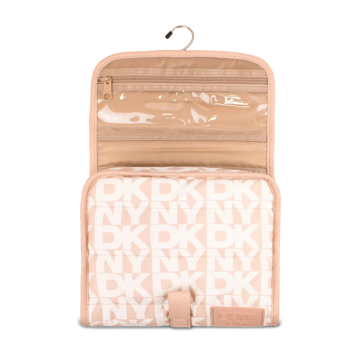 NECESER ORGANIZADOR DKNY SIGNATURE PUFFER ROSADO MUJER