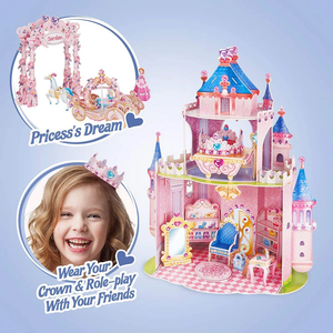 PUZZLE 3D CASTILLO PRINCESS SECRET GARDEN