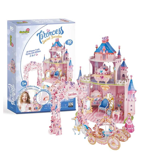PUZZLE 3D CASTILLO PRINCESS SECRET GARDEN