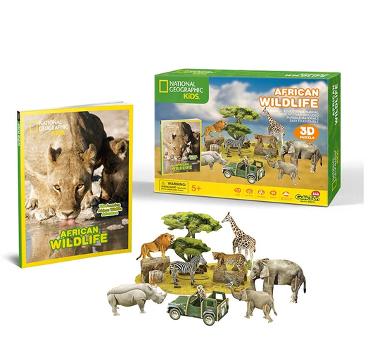 PUZZLE 3D ANIMALES DE AFRICA NATGEO
