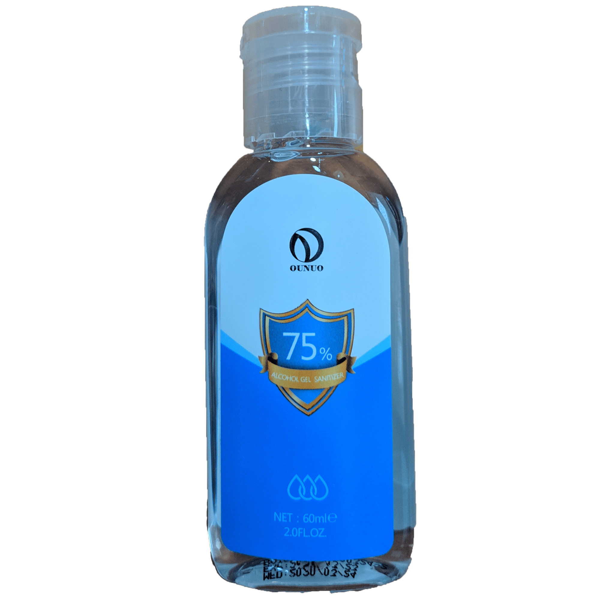 ALCOHOL GEL SANITIZER AL 75% 60 ML MARCA OUNUO
