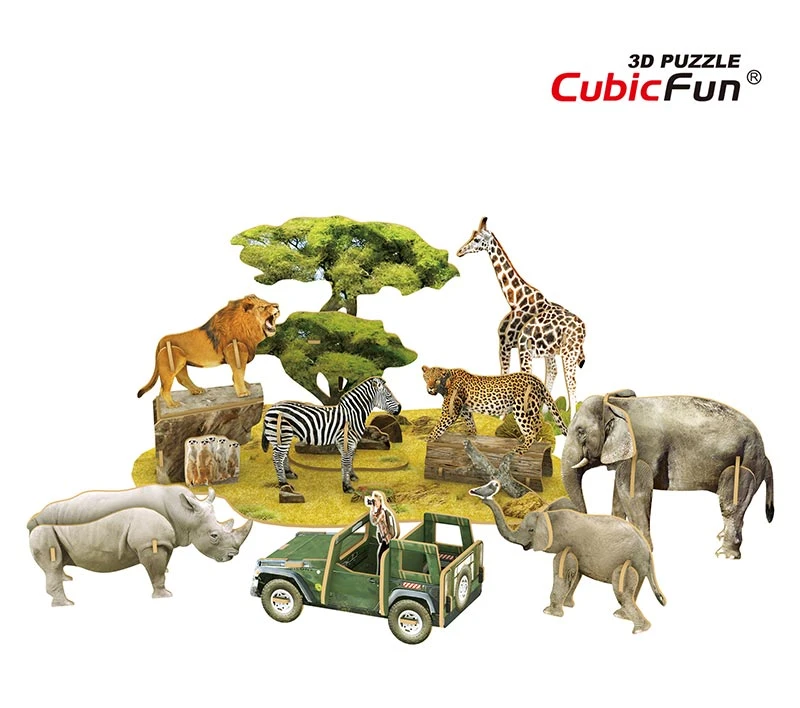 PUZZLE 3D ANIMALES DE AFRICA NATGEO