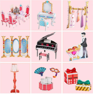 PUZZLE 3D PRINCESS BIRTHDAY PARTY