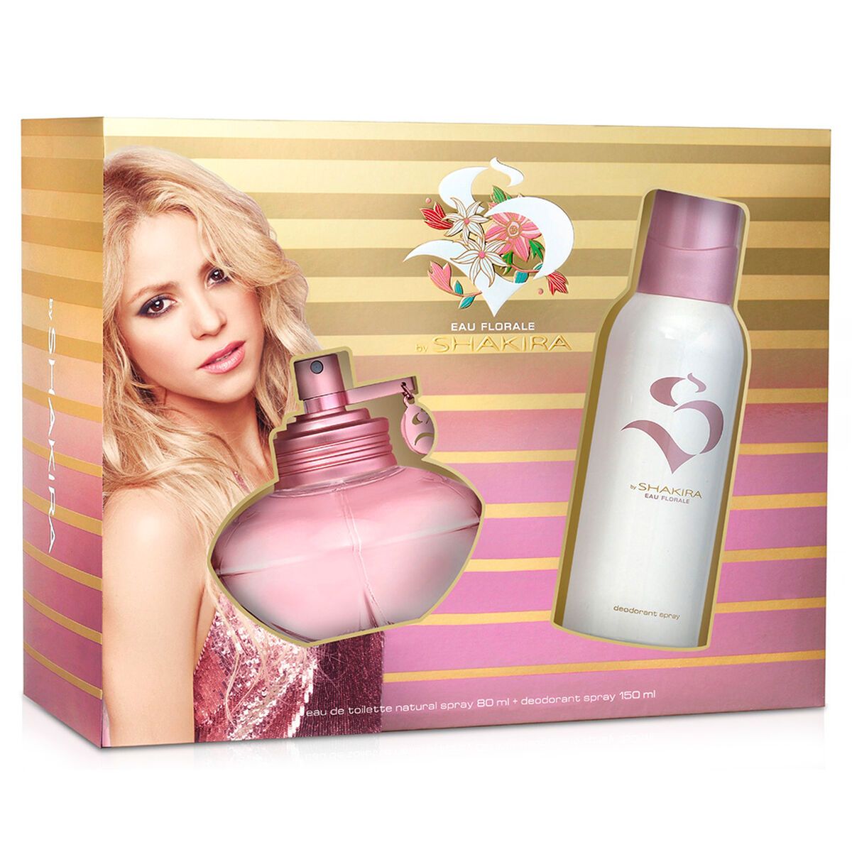SHAKIRA EAU FLORALE 80ML + 150 ML DEO ESTUCHE UNIDAD
